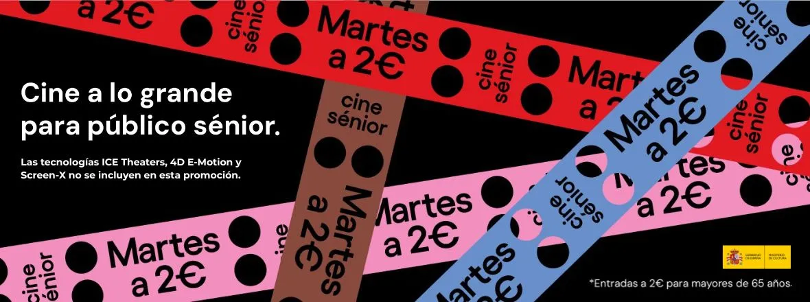 Cinesenior cine a 2€ para mayores de 65 años